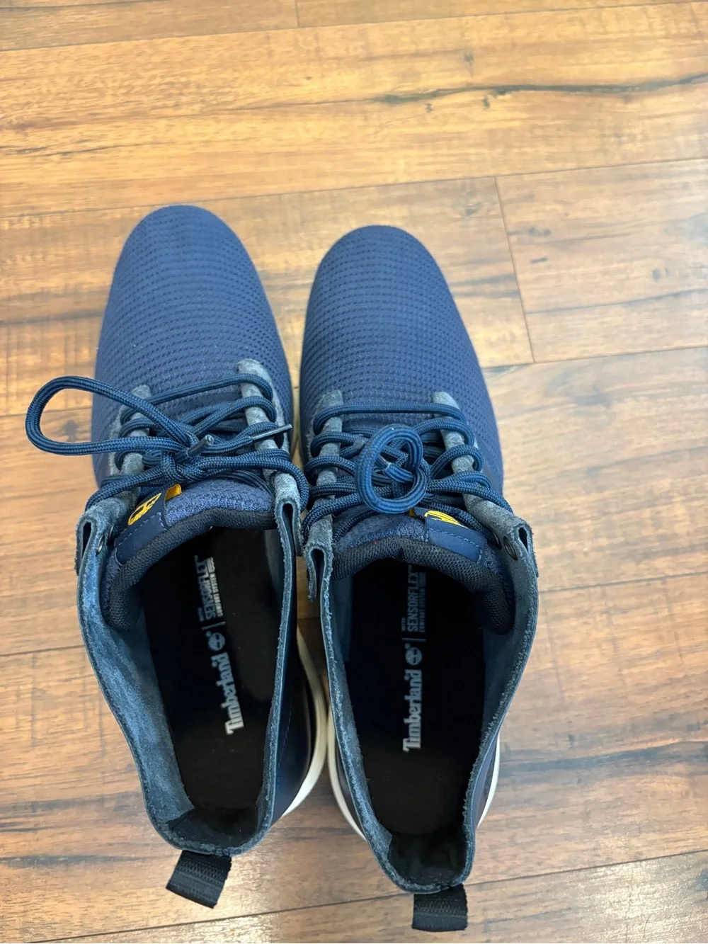 Timberland Killington Men's Leather Knit Chukka Sneaker Boots Navy Blue Mens 13